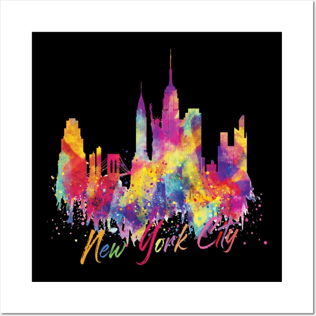 'New York City Skyline NYC' New York City Gift Wall Art by ourwackyhome